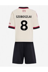 Fotbalové Dres Liverpool Dominik Szoboszlai #8 Dětské Venkovní Oblečení 2025-26 Krátký Rukáv (+ trenýrky)